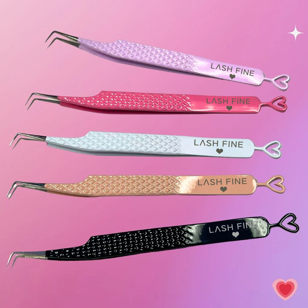 Heart-Shaped Eyelash Extension - Lash Extension Tweezers 评论和价格
