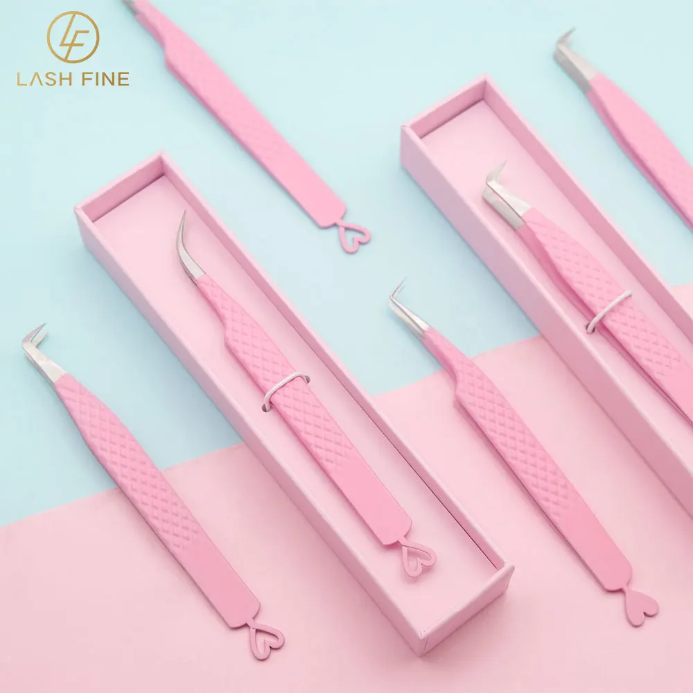 Heart-Shaped Eyelash Extension - Lash Extension Tweezers 评论和价格