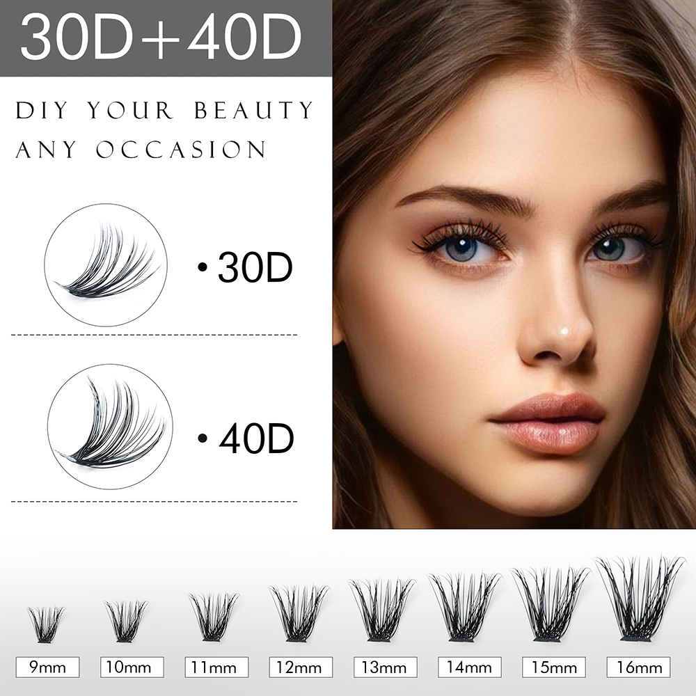 WINKLURE DIY Lash Clusters Mix - Eyelash Extension Volume Cat Eye 评论和价格