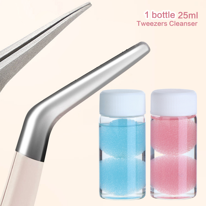 Eyelashes Tweezers Cleaner Las - Lash Extension Tweezers 评论和价格
