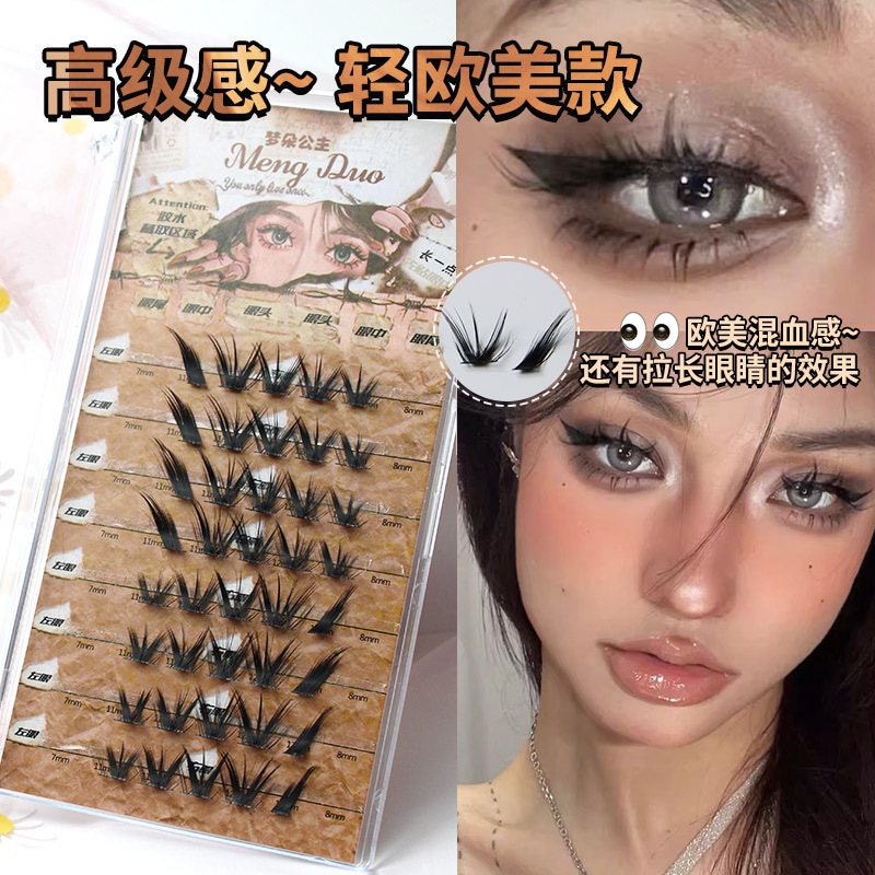 New Cat Eye Mink Eyelashes 3D  - Eyelash Extension Volume Cat Eye 评论和价格