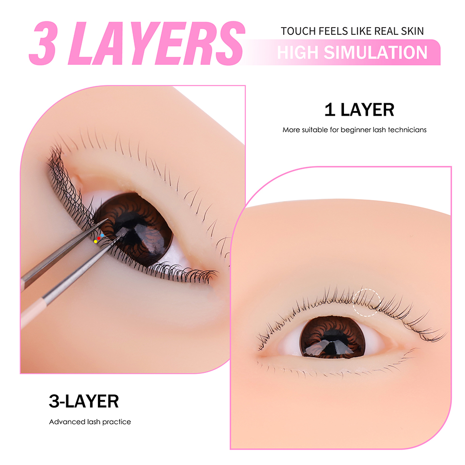 3 Layers Lashes Reusable Manne - Eyelash Extension Course 评论和价格