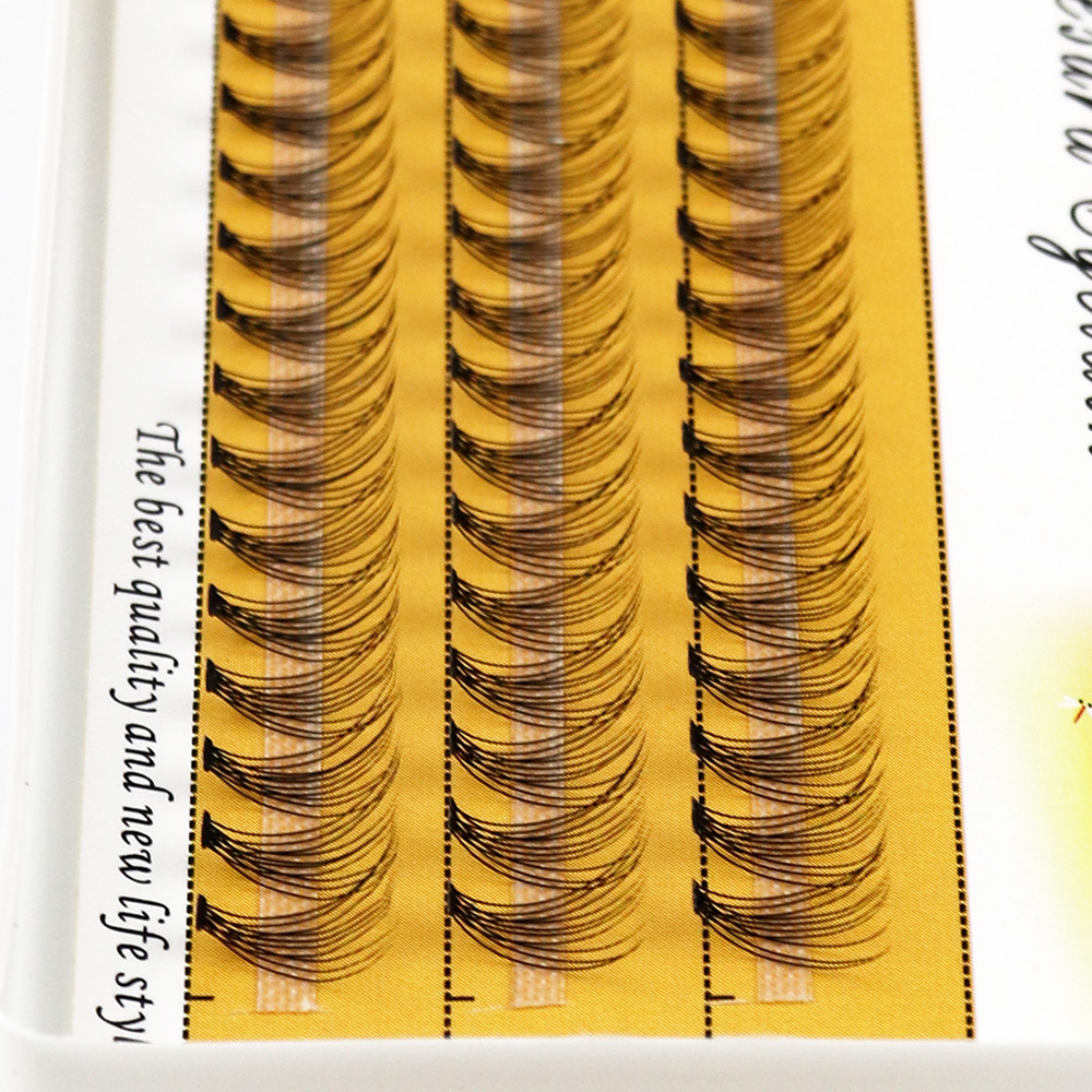 10D Faux Mink Eyelash Clusters - Eyelash Extension Russian Volume 评论和价格