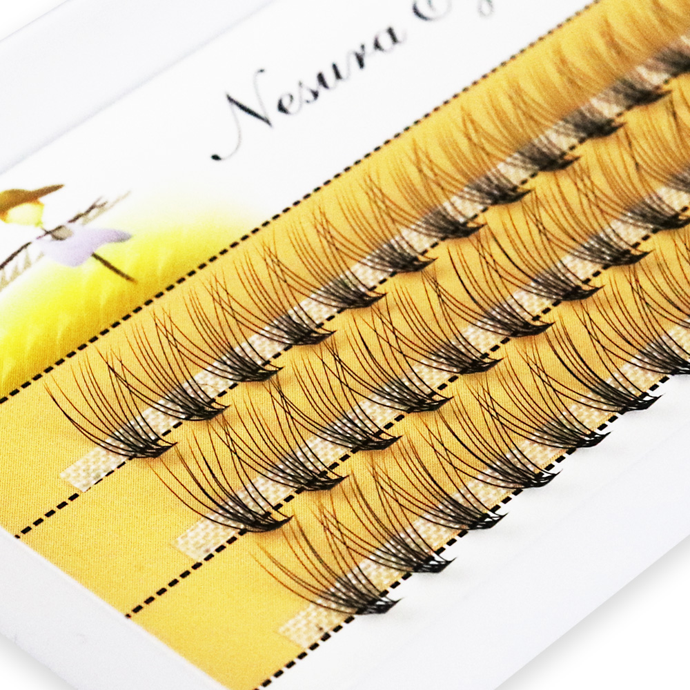 10D Faux Mink Eyelash Clusters - Eyelash Extension Russian Volume 评论和价格
