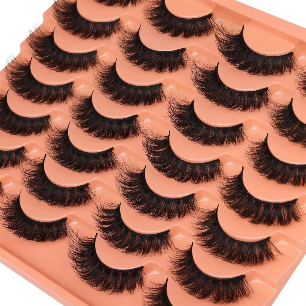 14 Pairs Natural Look Faux Min - Eyelash Extension Volume Cat Eye 评论和价格