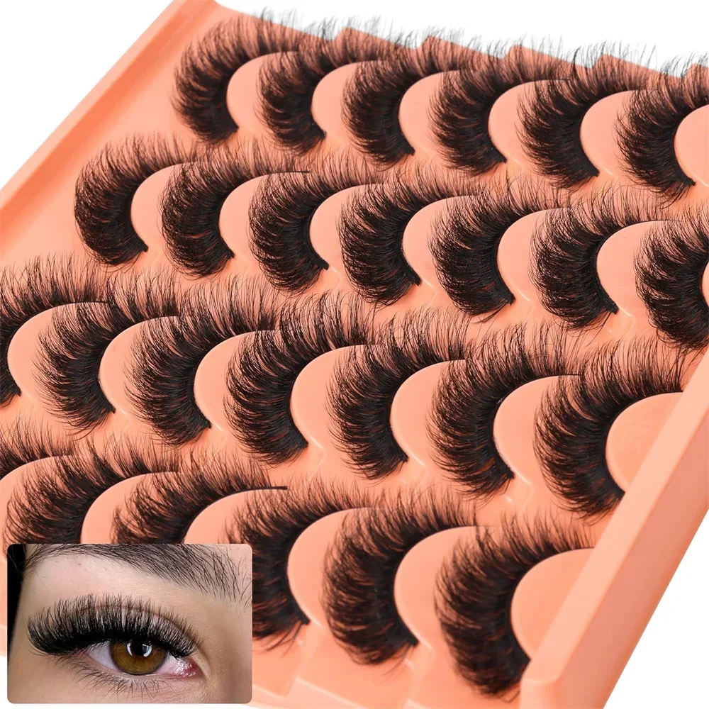 14 Pairs Natural Look Faux Min - Eyelash Extension Volume Cat Eye 评论和价格
