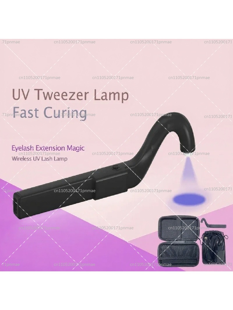 Wireless UV LED Lash Tweezer L - Lash Extension Tweezers 评论和价格