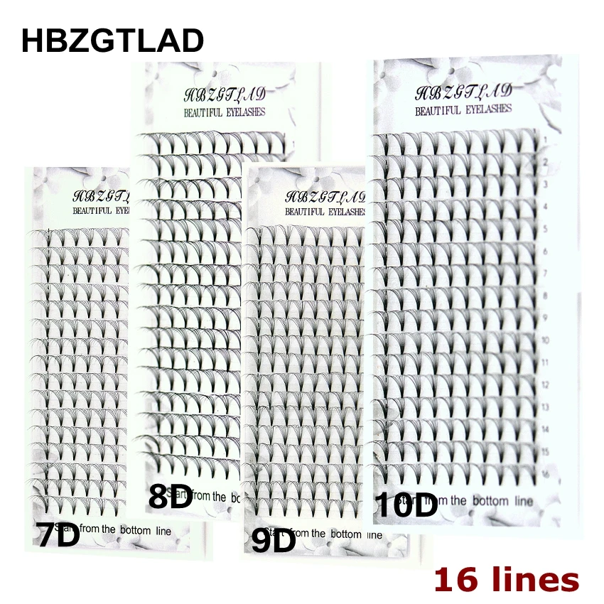 HBZGTLAD 16 Lines Big Capacity - Eyelash Extension Russian Volume 评论和价格