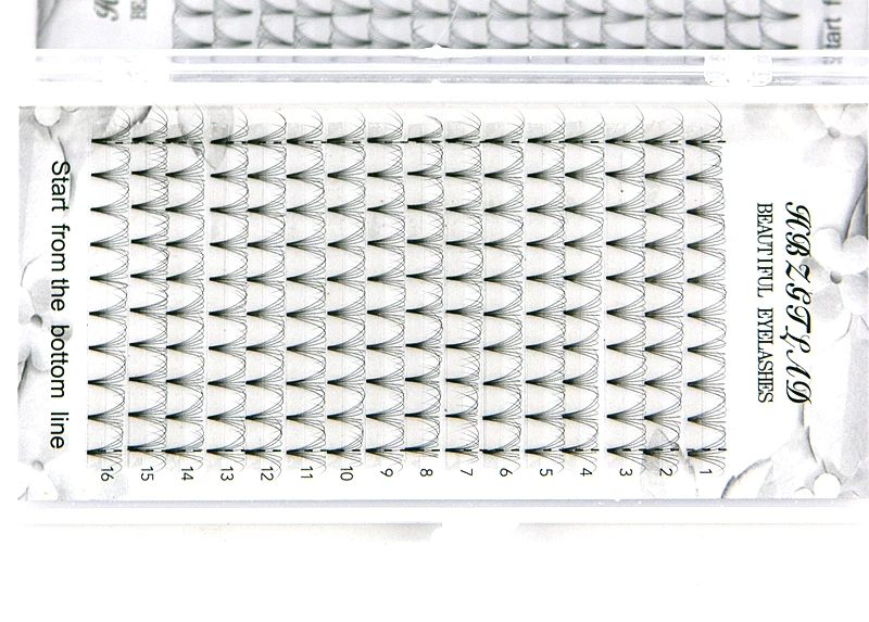 HBZGTLAD 16 Lines Big Capacity - Eyelash Extension Russian Volume 评论和价格