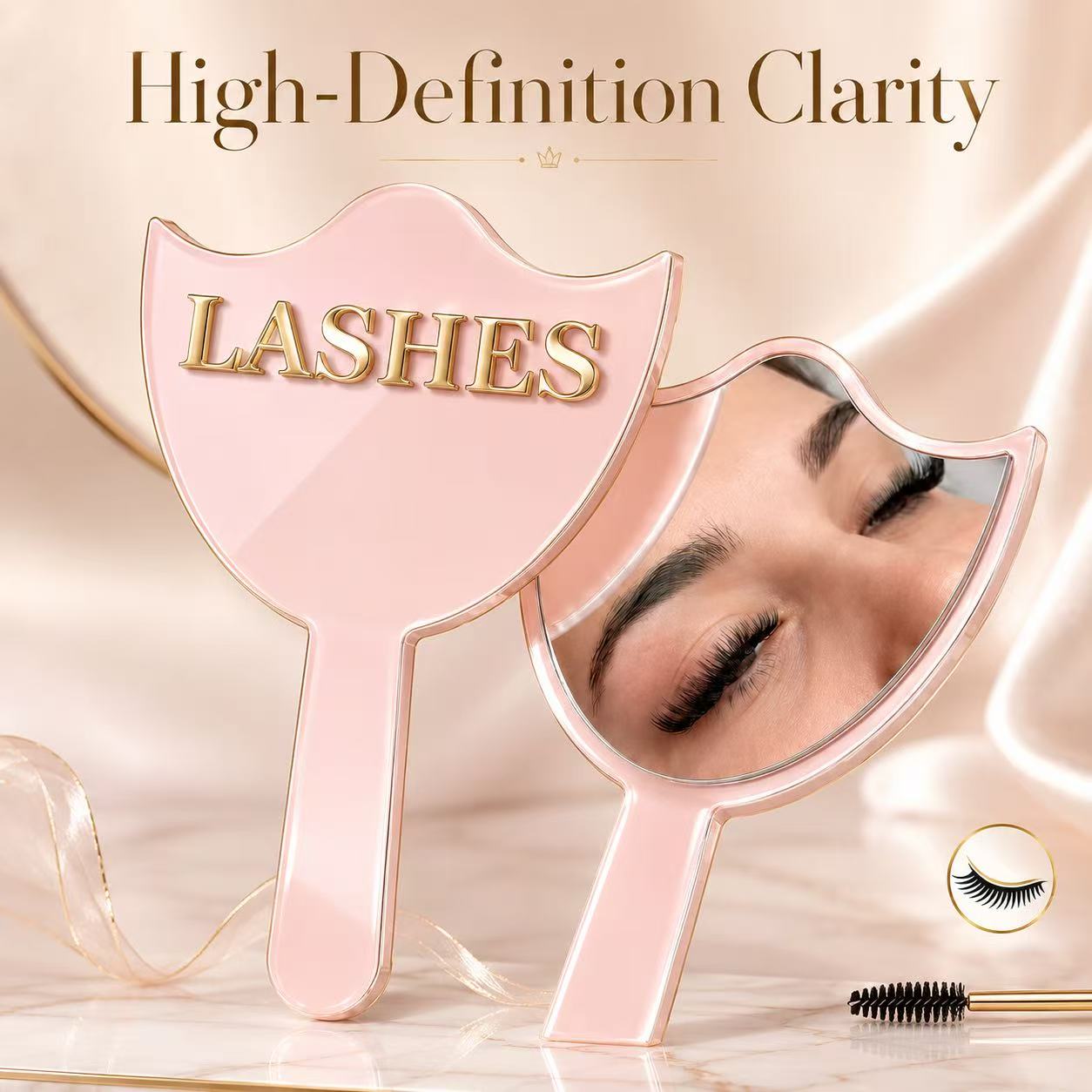 HD Glass Lash Extension Mirror - Eyelash Extension Course 评论和价格