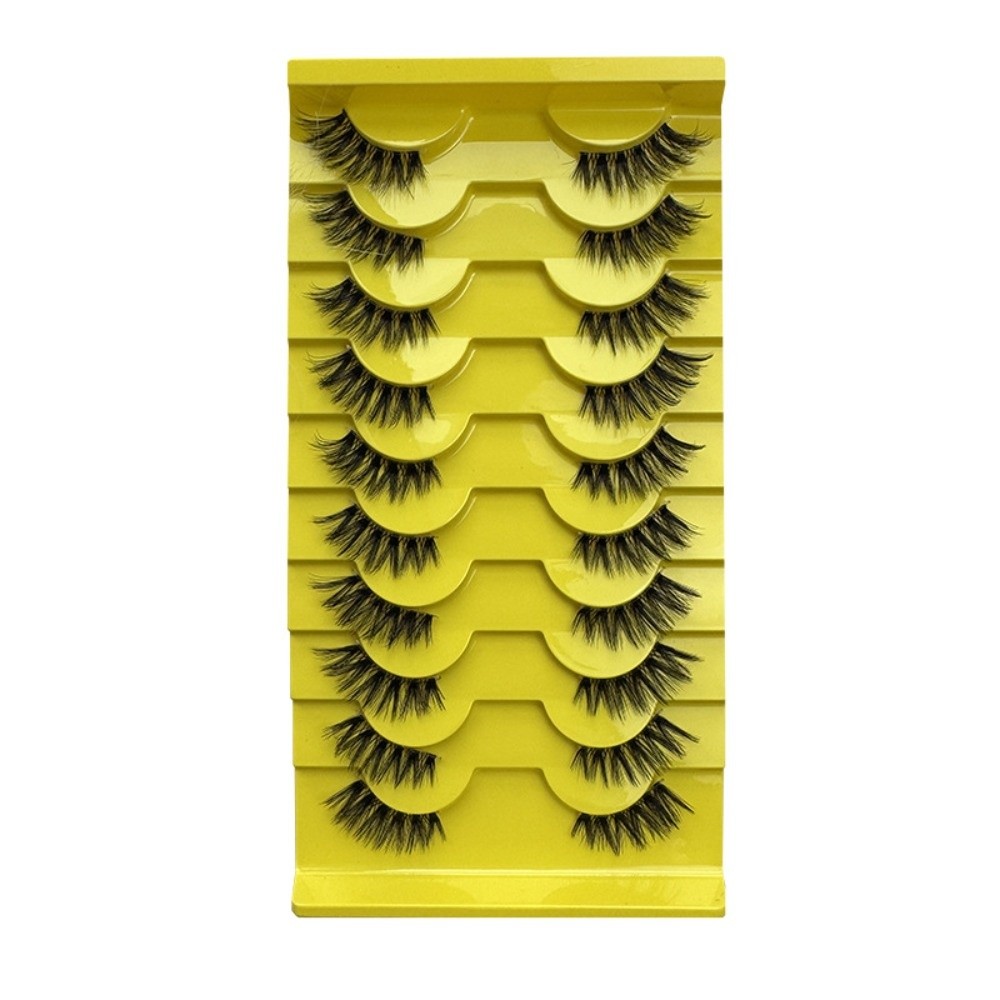 10Pairs Reusable 3D Dramatic F - Eyelash Extension Volume Cat Eye 评论和价格