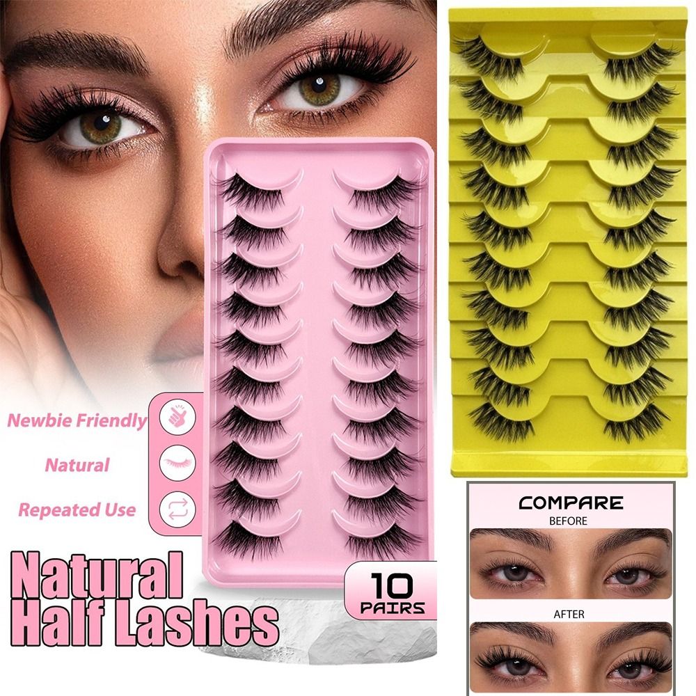 10Pairs Reusable 3D Dramatic F - Eyelash Extension Volume Cat Eye 评论和价格