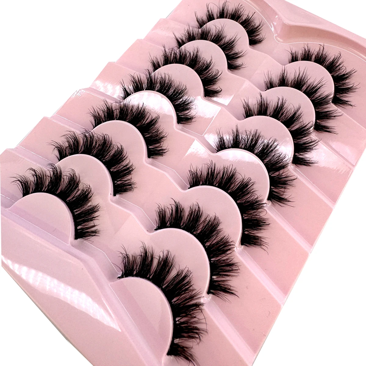 AMSDCN 7 Pairs Fluffy Cat Eye  - Eyelash Extension Volume Cat Eye 评论和价格