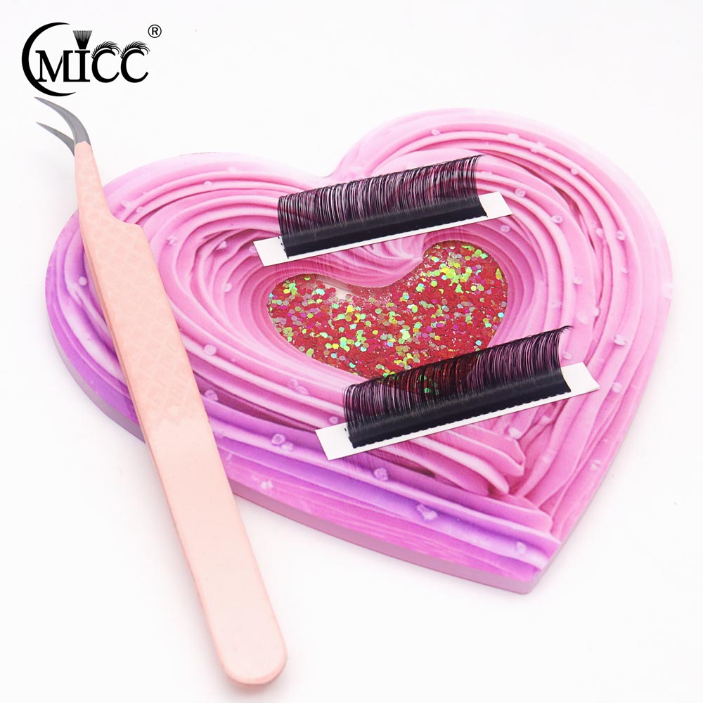 3D Heart-shaped Bling Dynamic  - Lash Extension Tweezers 评论和价格