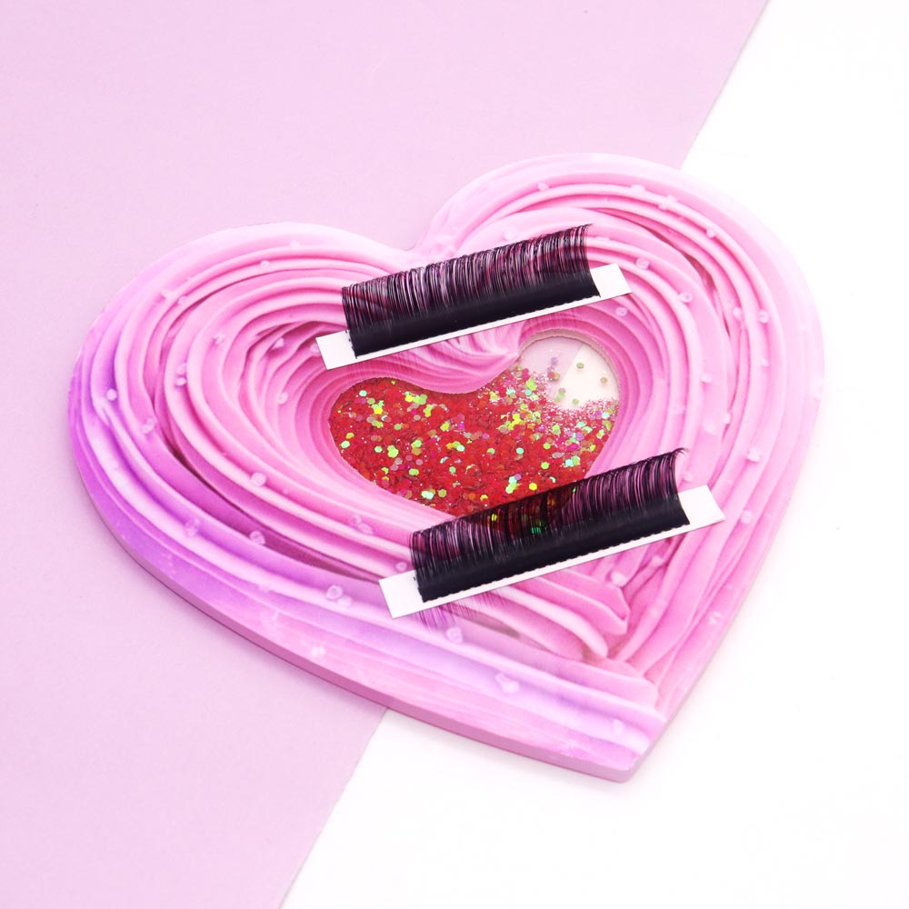 3D Heart-shaped Bling Dynamic  - Lash Extension Tweezers 评论和价格