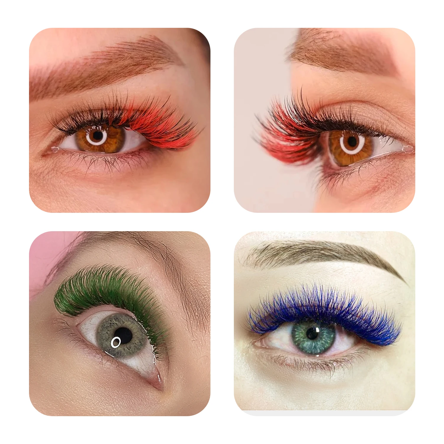 GLAMLASH Color Lash Purple Blu - Eyelash Extensions Classic 评论和价格