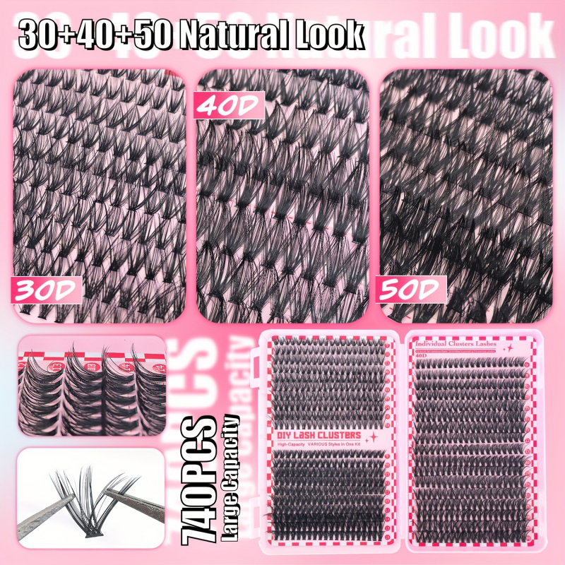 740/200pcsCluster Eyelash Exte - Lash Extension Tweezers 评论和价格