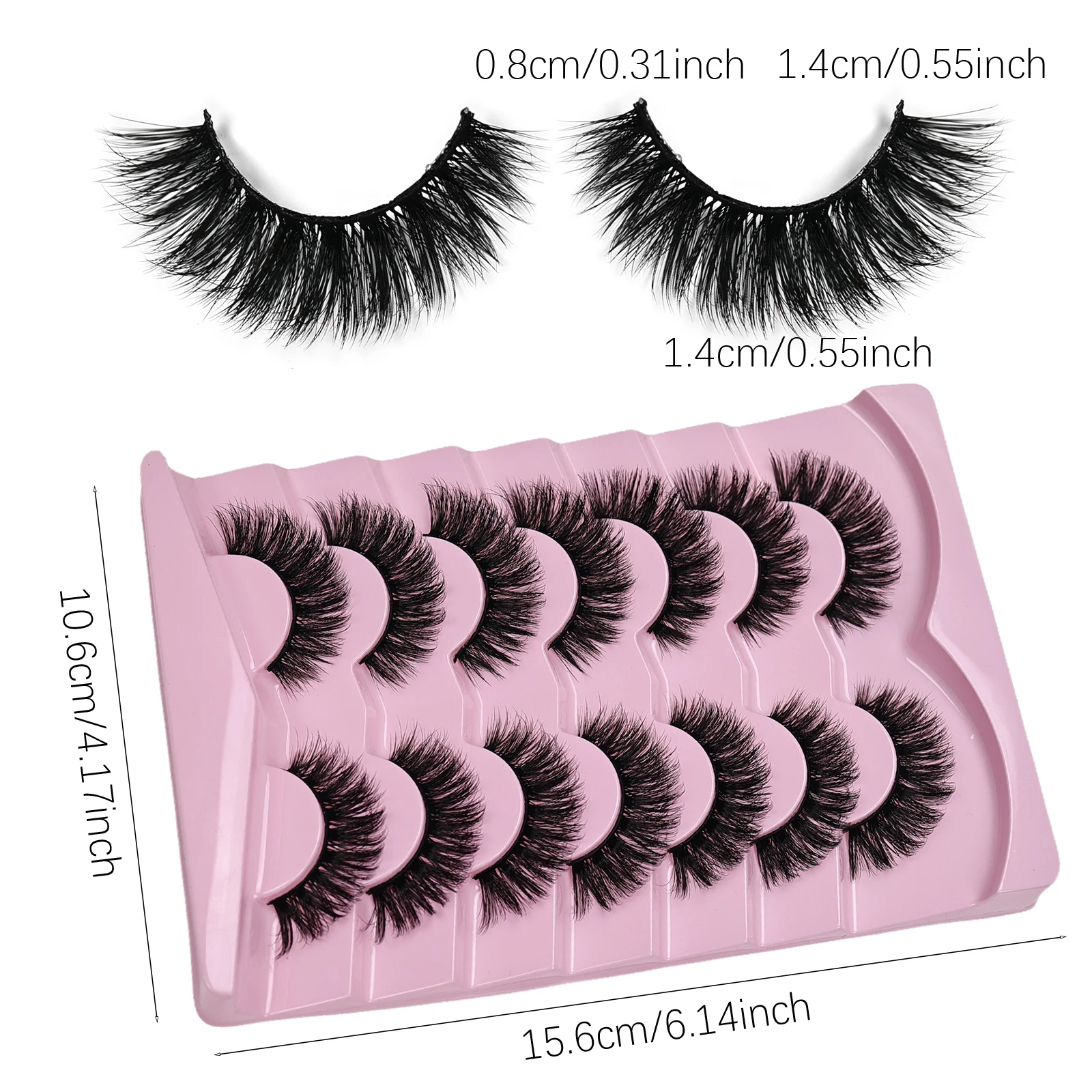 7 Pairs Cat Eye Lashes Volume  - Eyelash Extension Volume Cat Eye 评论和价格