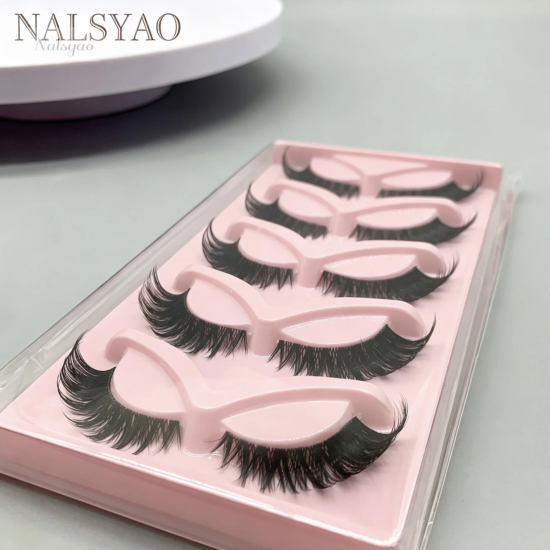 Hot Selling 5 Pairs Cat Eye La - Eyelash Extension Volume Cat Eye 评论和价格
