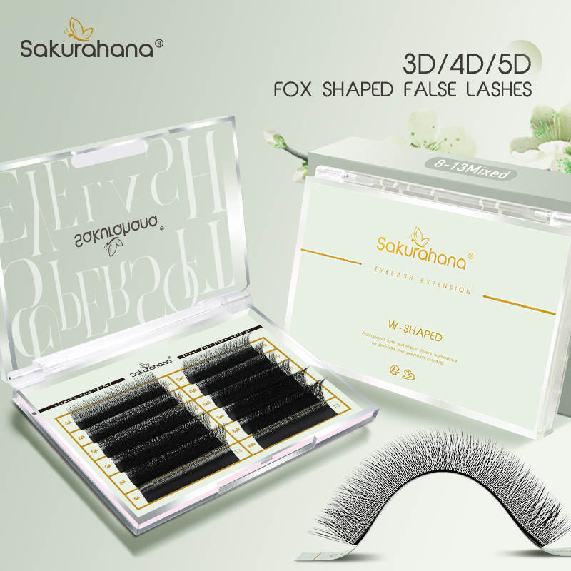 SAKURAHANA Fox 3D 4D 5D Shaped - Eyelash Extension Volume Cat Eye 评论和价格