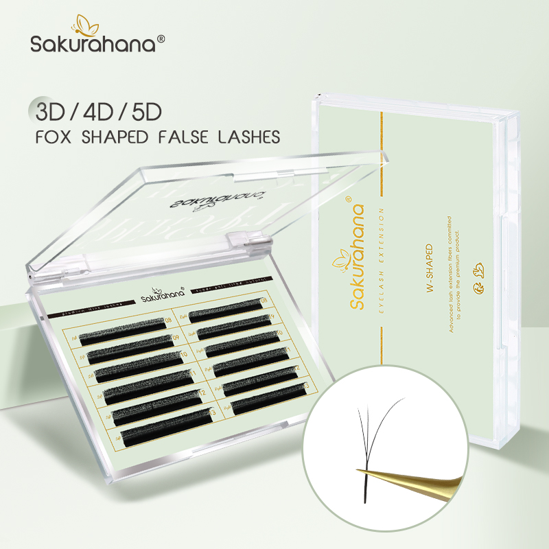 SAKURAHANA Fox 3D 4D 5D Shaped - Eyelash Extension Volume Cat Eye 评论和价格