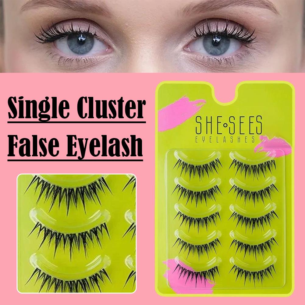 Natural Cluster False Eyelashe - Eyelash Extension Volume Cat Eye 评论和价格