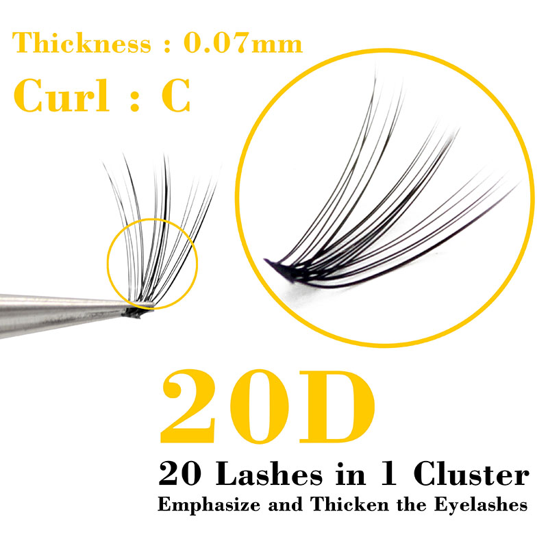 Kimcci 60 Bundles Mink Eyelash - Eyelash Extension Russian Volume 评论和价格